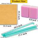 Pink American Mahjong Set 1.2-inch Mahjong Tile Set 166 Pieces American Mahjong Tile Set with Mahjong Table Mat and Mahjong Racks with Pushers
