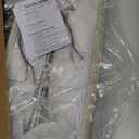 Rectangle Lamp Shades Set of 2, Champagne Beige Lamp Shades for Table Lamps, 16"L x 8"W x 10"H, Natural Linen Fabric Replacement Lampshades for Floor Lamp, Spider, Harp Holders Included, Easy Assembly