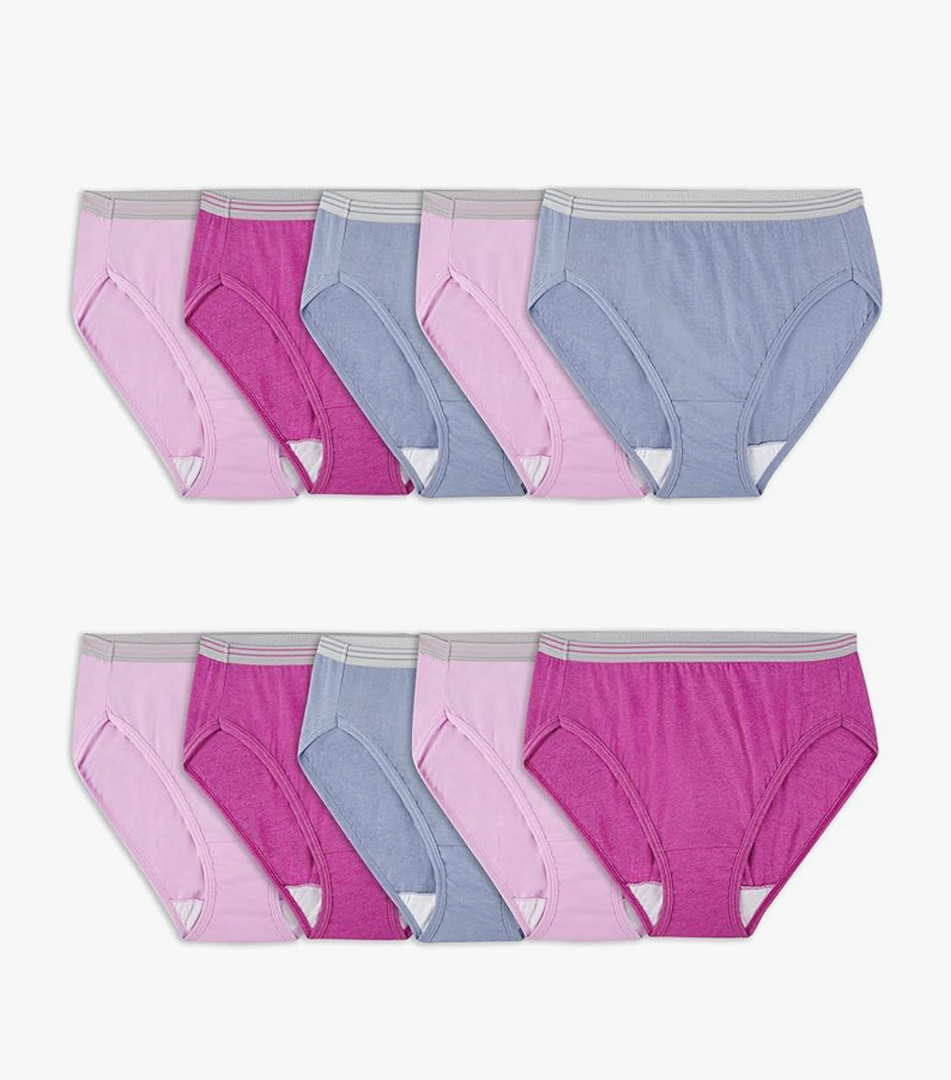Fruit of the Loom Women's Cotton Blend Hi Cut Brief XL/XXL
