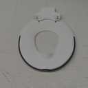 Orzbow Foldable Potty Training Seat, Toddler Toilet Seat for Travel with Suction Cups | Firmly Adhere and Adjustable Length | Fits Most Adult Toilets, with Splash Guard, Easy to Clean, Ivory White