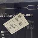 KIDISLE Hot & Iced Coffee Maker with Bold Setting, Single Serve Coffee Maker for K Cup and Grounds, 6-14 Oz Brew Sizes, 50 Oz Removable Water Tank, One Cup Coffee Machine with Reusable Filter, Black