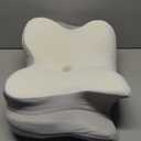 Cervical Neck Pillow, Ergonomic Memory Foam Pillows for Neck Pain Relief with Breathable Pillowcase, Adjustable Contour Neck Support Pillow for Side Back Stomach Sleepers, Odorless (Milk White)