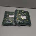 2 x Fur Table Runner,Table Runners 14x72 Inches,Snow Table Runner,Green and Gold Print Decorations for Party Birthday Friends Giving Wedding Dinning Table (Green)