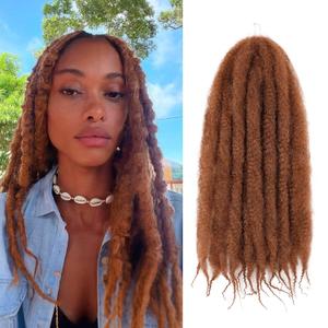 Marley Twist Braiding Hair 8 Packs Marley Twist Hair Cuban Twist Hair 24 Inch Afro Kinky Curly Twist Crochet Hair Cuban Twist Soft and Natural Hair (30#, 24 inch)