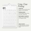 Karto Small Wall Calendar 2026-2027 - Vertical 6x9 inch January 2026 to June 2027 - Small, Versatile, and Easy Planning with the Aesthetic Desk Monthly Calendar - Minimalist