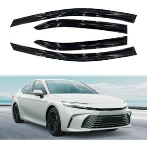 Tape-On Side Visor Deflectors - 4pcs Rain Guards for Toyota Camry (2018-2024) Window Visors Accessories