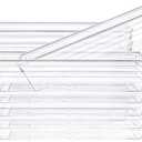 Kingrol 12 Pack Clear Drawer Organizers, 9 x 3 x 2 Inch Drawer Divider Storage Bins, Desk Storage Box Set for Kitchen Bedroom Bathroom Office Craft Supplies