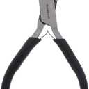 The Beadsmith Double Nylon Jaw Chain Nose Pliers, 4.75 inches (120mm), Black PVC Comfort Grip Handle, with Double Leaf Spring, protects wire when bending and looping