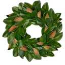 Briful 23'' Artificial Magnolia Wreath for Front Door Silk Greenery Wreath Faux Magnolia Leaf Wreaths for Home Room Window Indoor Outdoor Porch Decor