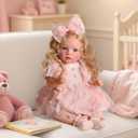 BABESIDE Reborn Baby Dolls Girl with Freckles, 20 Inch Lifelike Newborn Real Life Realistic Doll Soft Vinyl and Cloth Body Baby Dolls with Toy & Gift Box for Kids Age 3+
