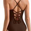 SUUKSESS Women Slimming Tummy Control One Piece Swimsuit Sexy Bathing Suit (XXL)