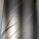 LOAAO 24X36 Inch Brushed Nickel Bathroom Mirror, Rounded Rectangle Silver Metal Frame Mirror, Brushed Nickel, Anti-Rust, Hangs Horizontally or Vertically