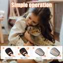 Lyreh 2pcs Pet Hair Removal Gloves, Portable Electrostatic Cat & Dog Grooming Gloves with 2 Hooks Practical Pet Hair Remover Lint Mitt Suitable for Car Seats Carpets Clothes Furniture Cleaning
