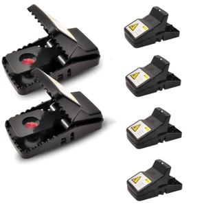 Rat Trap 6-Pack, Large Mouse Traps for Indoor and Outdoor Use, Reusable Mouse Trap, Fast, Hygienic, Unplugged, Used to Catch Mice, Squirrels, Rodents, for Home, Yard and Barns