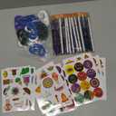 TecUnite 130 Pcs Happy Diwali Party Favors Diwali Gifts for or Home Classroom Party Favors Includes Pencils Silicone Wristbands Stickers