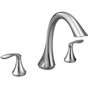 Moen Eva Chrome Two-Handle Deck Mount Roman Tub Faucet Trim Kit, Valve Required, T943