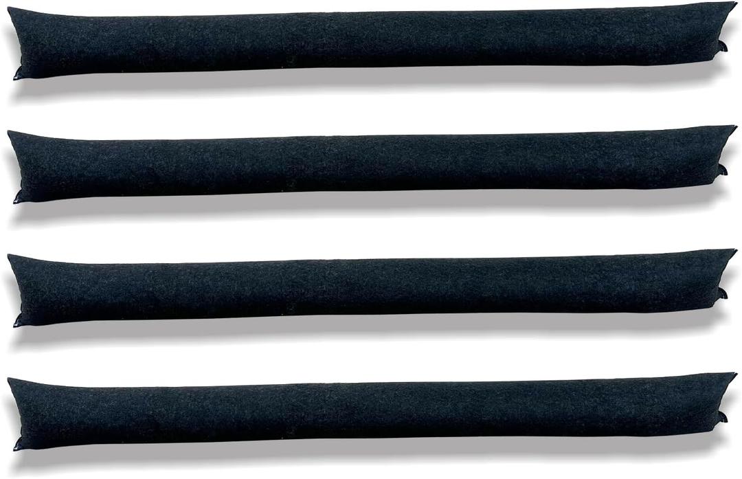 4Pcs 5FT Water Activated Flood Barriers for Garage and Home Doors, Sandless Sandbag for Rain Water Control, Easy to Use (5ft, 4Pack)