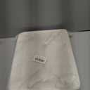 Temary Storage Baskets Fabric Storage Bins for Shelves, 2 Pack Decorative Storage Boxes Canvas Storage Basket with Handles for Organizing Clothes, Books(White&Green,16Lx12Wx12H Inches)