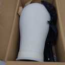 22 Inch Wig Head Mannequin Head for Wigs, Wig Stand with Head for Hair Styling Practice Display Wigs Making Tripod Stand with T Pins Set