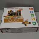 KIDWILL Wooden Tool Bench for Kids, 54-Piece Kids Tool Set with 2-in-1 Workbench & Take-Along Tool Kit, STEM Educational Toy Tools for Kids Ages 3 4 5 6 7 8 Years Old, Boy Toys