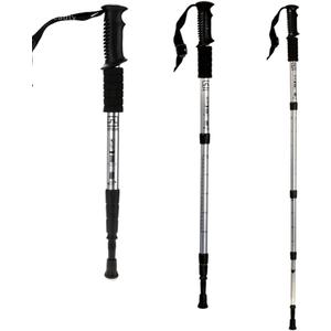 Expandable Baton Hot Fashion Outdoor Durable Trekking Retractable Hiking Walking Stick Pole Trekking Poles Sporting Goods (Silver)