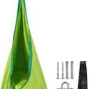 RedSwing Pod Swing for Kids, Cotton Child Hanging Pod Hammock Chair with Inflatable Cushion for Indoor Outdoor Use, Hardware Included, Green