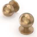 10 Pack Champagne Bronze Kitchen Cabinet Knobs Cabinet Pulls Cabinet Hardware Zinc Knobs for Drawers (Single Hole Knob)