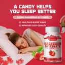 Magnesium Glycinate Gummies 1000mg with Magnesium L-Threonate,Chelated Magnesium Potassium Complex Supplement with VitD, B6, CoQ10, Calcium,Supports for Memory, Calm, Mood - 90 Gummies Strawberry