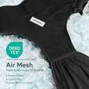 Momcozy Baby Carrier AirMesh - The Perfect Summer Water Sling for Newborns to Toddler 8-35 lbs - Cooling, Breathable and Lightweight Baby Wrap, Nice for Summer, Pool, Beach, Swimming, Black