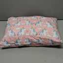 ZPECC Toddler Pillow with Pillowcase - 13x18 Organic Cotton Hypoallergenic Kids Pillow, Baby Essentials for Travel Crib Daycare Stroller (Intended for Age 2 and up) Pink Unicorn