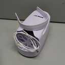 Bubble Machine Durable Automatic Bubble Blower, 18000+ Big Bubbles Per Minute Bubbles for Kids Toddlers Bubble Maker Operated by Plugin or Batteries Bubble Toys for Indoor Outdoor Birthday Party (White)