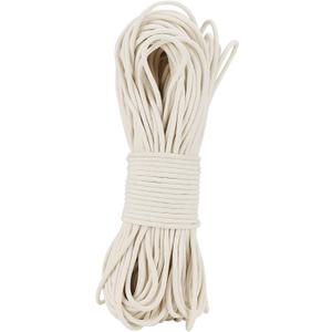 SOUJAP 328 Feet 5/16 Inch Cotton Rope, White Cotton Sash Cord, 8mm Thick Cotton Clothesline Rope for DIY, Decoration, Tie Down