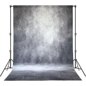 Abstract Professional Photography Backdrop for Portrait Photo Props Booth Background Photoshoot Studio with Polyester Fabric Roller Pocket on Top (8x10ft,Grey,No Stand)