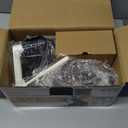 Cambom Rotary Cheese Grater Hand Crank Cheese Shredder for Fresh Cheese, Vegetable, Nuts, Non-slip Suction Base, Free Cleaning Brush, Three Blades, Black