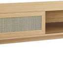 Modway Soma Modern Rattan, 43" Coffee Table, Oak