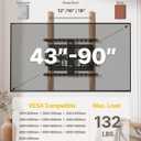 monTEK Ultra Slim TV Wall Mount for 43-90 Inch TVs | 1.1" Thin Low Profile Full Motion Bracket | Dual Swivel Articulating Arms with Tilt | Max VESA 600x400mm | Holds 132lbs | Fits 16"/18" Studs