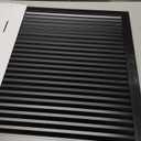 22"x22" Gable Vent Aluminum Alloy  High-Airflow Vent for House & Shed, Rustproof Metal Mesh Blocks Small Animals, Waterproof & Anti-Condensation, Opening 20"x20" Black