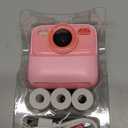 Kids Instant Digital Cameras for Boys and Girls, 1080P HD Dual-Lens Selfie Digital Camera with Print Paper & 32G Card, Christmas Birthday Gifts Toys for Toddler and Teenagers Age 3-16 Years Old (Pink)