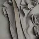 Lush Decor Riley Shower Curtain, 72" W x 72" L, Light Gray - Bathroom Curtain - Coquette Decor - Bow Shower Curtains - Cottage Core - Fabric Shower Curtains