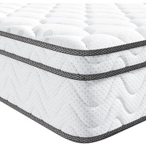 Vesgantti Twin Mattress 10 Inch, Fiberglass-Free | Cool Sleep Hybrid Single Mattress in a Box - Memory Foam & Pocket Springs, Ergonomic Design, Pressure Relief, Medium Firm Feel, 39"*75"*10"