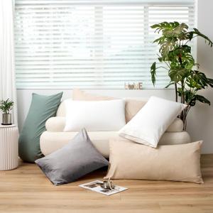 Super Soft Pillowcase - Washed Microfiber Lightweight Oatmeal Pillow Cases Body Size 1PCS, Easy Care and Fade Resistant Stain Resistant 20x54 Inches
