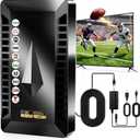 2026 Digital Antenna for Smart TV with Amplifier, HD Antenna for Local Channels with Smart Chip Supports All TVs, 360 Clear Reception 8K 4K 1080P-30FT Coax Cable