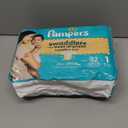 Pampers Swaddlers Diapers, Size 1 (8-14 lbs), 32 Count, Absorbent, Keeps Baby Dry and Comfortable, Skin Safe Disposable Baby Diaper 