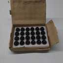 Set of 24 Veritek 14x1.5mm OEM Factory Style 1.80 Inch Length 7/8 22mm Hex Duplex Large Acorn Seat Wide Base Replacement Black Lug Nuts for Buick Cadillac Chevy Chevrolet GMC Factory Wheels