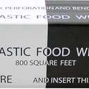 Plastic Food Wrap 800 SQ. FT. BPAFree, Includes Optional Slide Cutter, Extra Cling And No Mess, Clear