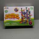 JOYIN 137Pcs Glowing Marble Run - Construction Building Blocks Toys with 15 Glow in The Dark Plastic Marbles, STEM Toy Presents for Boys and Girls, Gift for Christmas