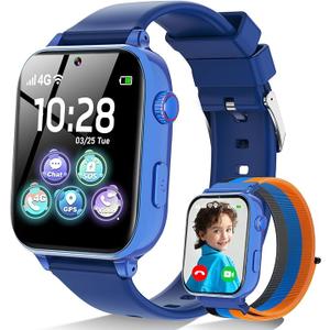 MOKAST Kids Smart Watch Toys for Boys Girls – Children Watch for Kids 4-12 Years Touch Screen Watches with 15 Games Video Camera Music Player Alarm School Mode Education Birthday Gifts (Navy)