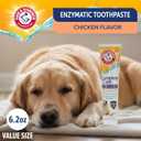 Arm & Hammer Complete Care Enzymatic Dog Toothpaste with Baking Soda and Calcium, Fluoride-Free Chicken Flavor for Plaque, Tartar, and Fresh Breath, 6.2 Oz Value Size