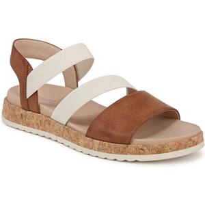 Dr. Scholl's Womens Isle Fun Flat Sandal Honey Brown, 9 M
