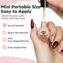 2 x modelones Nail Polish Set, 6 Colors Nude Brown Pink Skin Tones Milky White Mini Nail Polish Fall Winter Neutral Brown Quick Dry Fingernail Polish Manicure DIY Salon Home Gifts for Women Girl